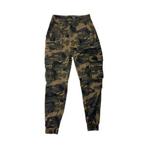American BAZI Women's High Rise Straight Leg Cargo Size S